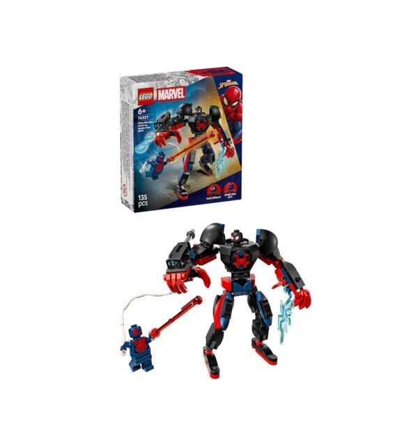 Jucarie Lego Marvel Spider-Man cu robot, 135 piese, perfect pentru colecție și jocuri creative.