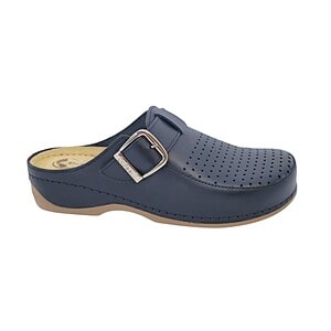 Papuci dama Dr Feet bleumarin, numărul 41, pentru confort și stil.