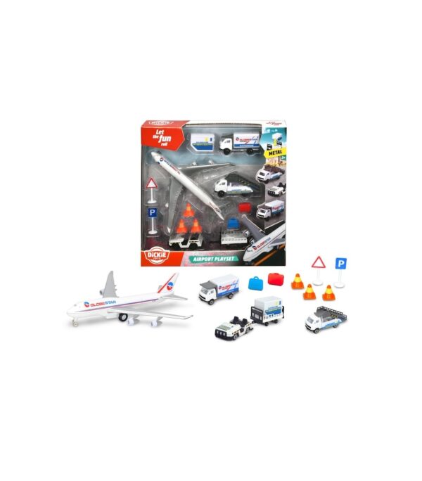 Set de Joc Aeroport, Telecomandă, 3 Ani, Dickie Toys