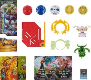 Joc Bakugan Battle Pack cu figurine și accesorii pentru fani.