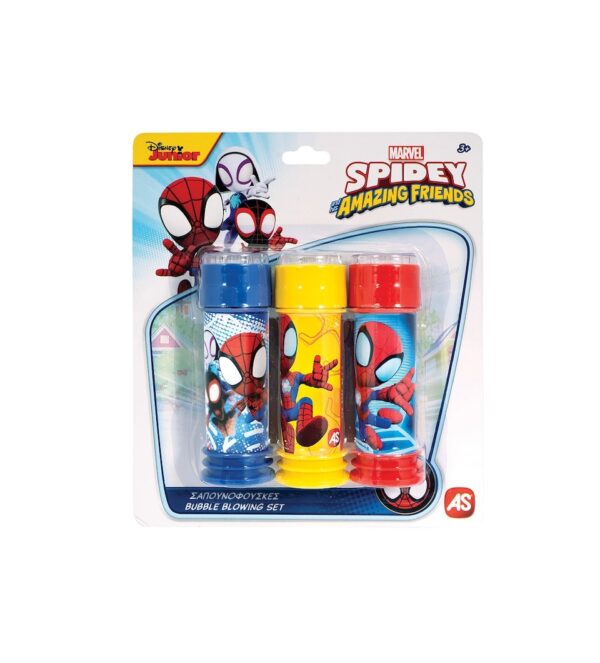 Set pentru Baloane de Sapun Spidey și Prietenii Săi Set de baloane de săpun Spidey și prietenii săi, jucărie colorată pentru copii.