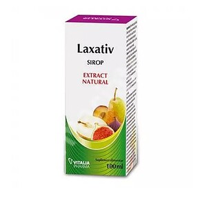 Sirop laxativ natural Vitalia pentru reglarea tranzitului intestinal, 100 ml.