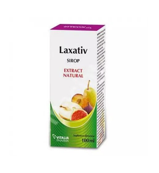 Sirop Laxativ Vitalia, 100 ml Sirop laxativ natural Vitalia pentru reglarea tranzitului intestinal, 100 ml.