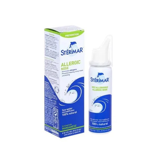 Spray Nazal Sterimar Mangan Spray nazal Sterimar Mangan pentru alergii, 50 ml, soluție naturală pentru congestie nazală.