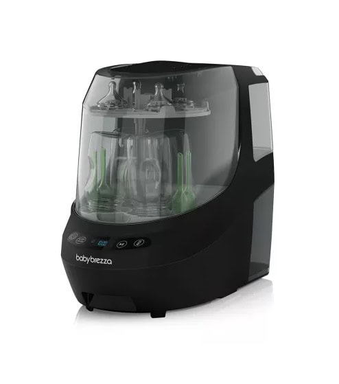 Sterilizator și Uscător de Biberoane Baby Brezza Sterilizator și uscător de biberoane Baby Brezza, negru, pentru igienizarea rapidă a biberoanelor.