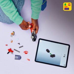 Jucărie Lego electrică pentru copii, set de 109 piese Lego City pentru construcție și joacă creativă.