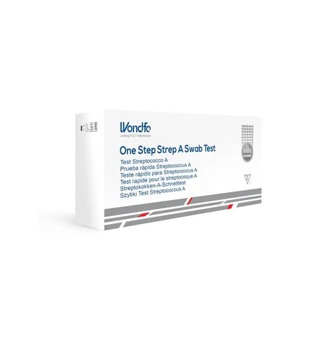 Test Rapid Streptococ A, Wondfo Test rapid Streptococ A pentru diagnostic rapid la farmacie.