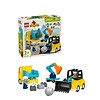 Jucărie LEGO DUPLO Town, vehicul de construcții 3 în 1 cu 22 piese pentru copii.