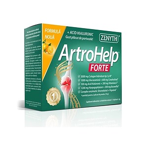 ArtroHelp Forte, 28 plicuri, Zenyth Produs pentru sănătatea articulațiilor și reducerea durerii articulare.