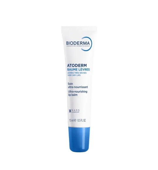 Balsam de buze Atoderm BIODERMA Balsam de buze ultra-nourrissant pentru buze foarte uscate, 15 ml.