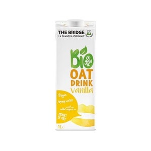 Bautură vegetală bio din orez cu vanilie, 1000 ml, The Bridge, ideală pentru diete vegane și intoler.