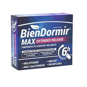 Cutie Bien Dormir Max pentru somn profund, relaxare și eliminarea insomniei.