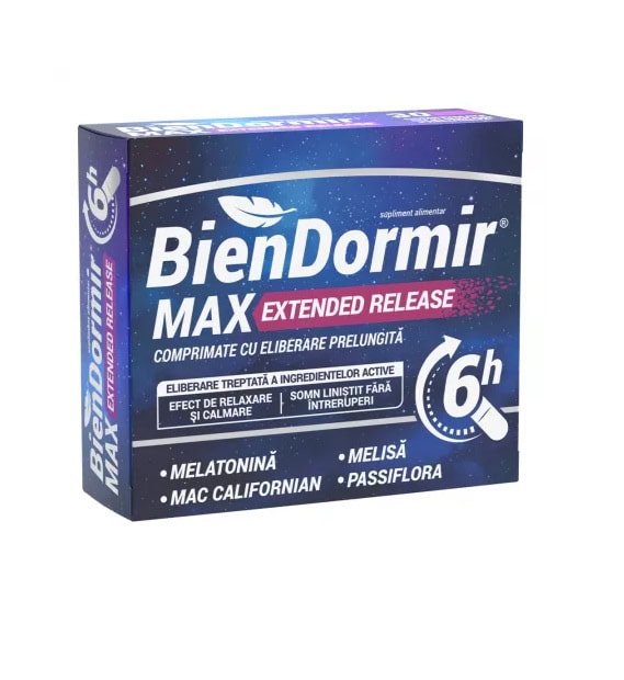 Cutie Bien Dormir Max pentru somn profund, relaxare și eliminarea insomniei.
