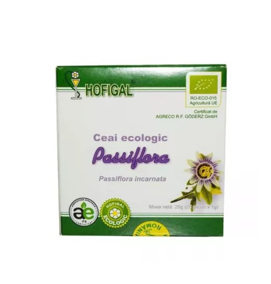 Ceai Passiflora, 25 Plicuri x 1g, Hofigal