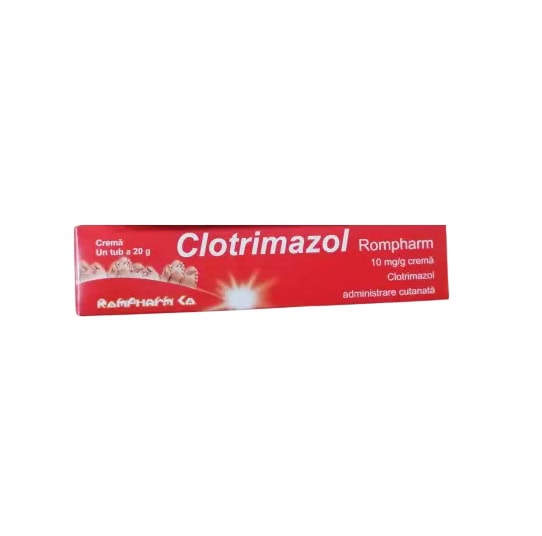 Spray cu Clotrimazol pentru tratament antifungic local.