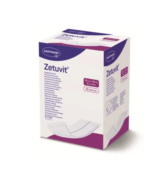 Plasă sterilă Sterilux ES 10x10 cm Sterilux ES, comprese sterile din tifon, 10x10 cm, plicuri, Hartmann.
