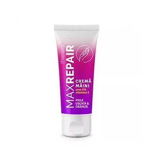 Cremă de mâini Maxi Reparare cu vitamina E, pentru piele uscată și crăpată, hidratare intensă.