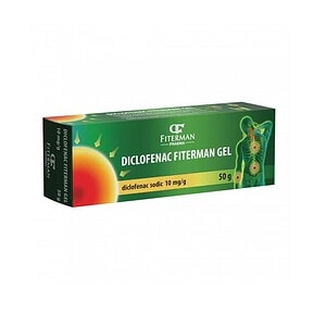Diclofenac Fiterman Gel pentru dureri și inflamații, 50 g.