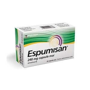 Picături Espumisan L pentru reducerea gazelor și disconfortului abdominal.