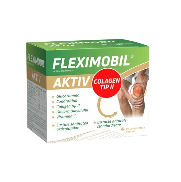 Fleximobil Colagen Boost, plicuri pentru sănătatea articulațiilor și regenerare.