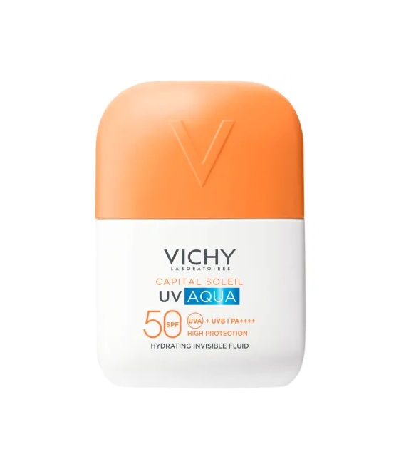 Fluid Hidratant Invizibil cu Protectie Solara SPF 50 Capital Soleil UV Aqua, 50 ml, Vichy