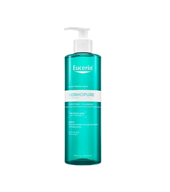 gel-de-curatare-purifiant-cu-acid-salicilic-dermo-pure-200-ml-eucerin-O43374-farmacia-morpheus Gel de Curatare Purifiant cu Acid Salicilic Dermo Pure, 200 ml, Eucerin
