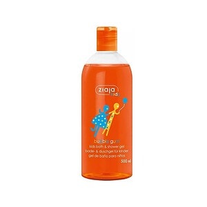 Gel de dus pentru copii cu aromă de gumă de mestecat Bubble, 500ml, Ziaja Kids.