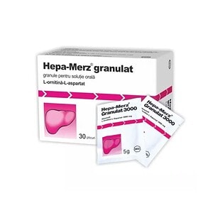 Hepa-Merz granulat, soluție orală pentru sănătatea ficatului, 50 g, Merz.