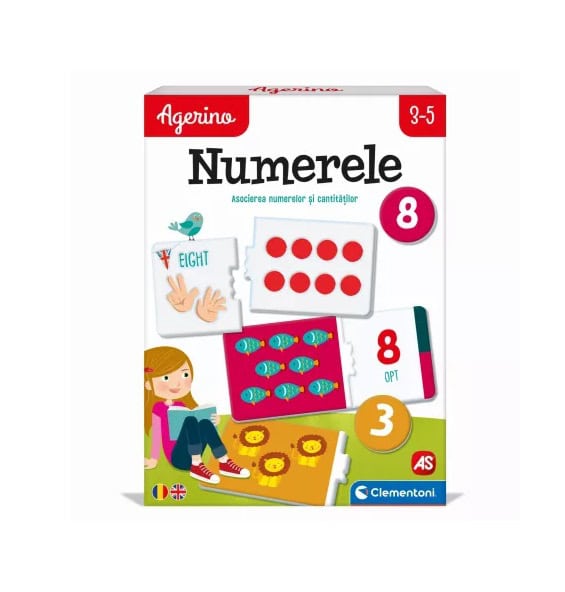 Joc educativ pentru învățarea numerelor și culorilor, ideal pentru copii cu vârsta 3-5 ani, de la Cl.