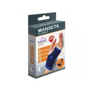 Manseta Sport cu Deget, Marimea S, 2 Bucati, Minut