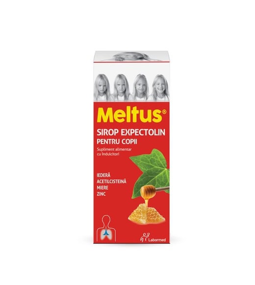 Meltus Sirop Expectolin Copii Sirop expectorant pentru copii Meltus Expectolin, 100 ml, Labormed.
