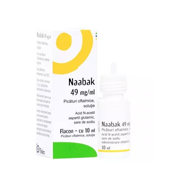 Picături oftalmice Thea Hyabak, 0.15%, 10 ml Picături oftalmice pentru hidratare și protecție oculară, 10 ml, Thea Hyabak.