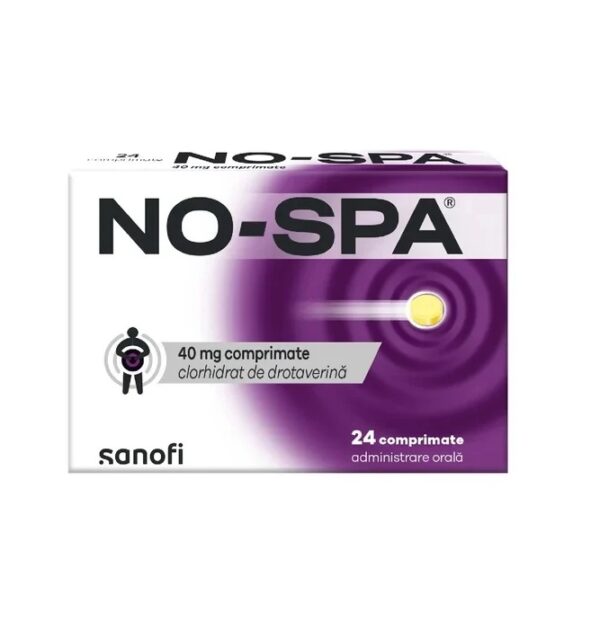 No-Spa 40mg, 24 Comprimate, Sanofi