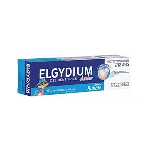 Pasta de dinți Elgydium Junior Bubble Pasta de dinți pentru copii cu aromă de fructe de pădure, 50ml, protecție pentru dinți de 3-6 ani, c.