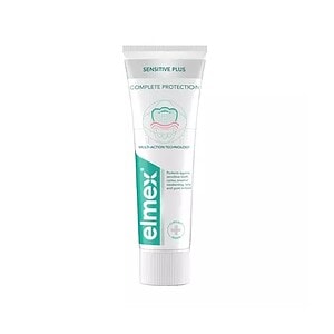 Protecție dentară Elmex Sensitive Plus, 75 ml Periuță de dinți Elmex Sensitive Plus pentru sensibilitate dentară și reparare.