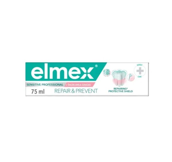 Pasta de dinți Elmex Sensitive Professional pentru reparare și prevenție, 75 ml.