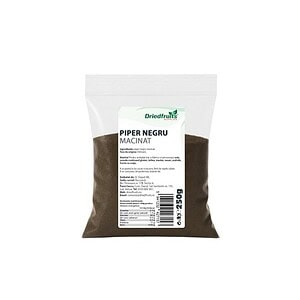 Piper negru măcinat, condiment aromat pentru gătit, 250 g, Farmacia Morpheus.