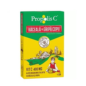 Propolis C - Bomboane pentru răceală și gripă, 50 bucăți, Fiterman.