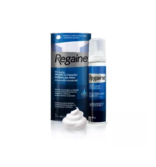 Regaine Spuma Impotriva Caderii Parului la Barbati, 60 g, Johnson&Johnson