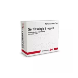 Ser Fiziologic, 90 mg/10 ml, 10 Fiole, Antibiotice SA