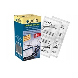 Servetele umede pentru curățarea ochelarilor și ecranelor, pachet cu 30 buc. de la Brilo, ideal pent.