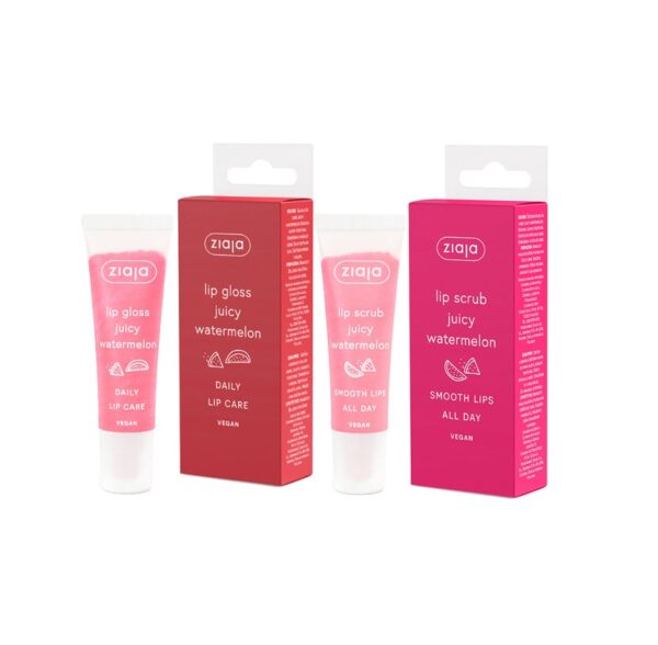 Set Lip Care Gloss + Scrub pentru Buze, Ziaja Strict maximum 50 de caractere. **NU depăși această limită**.