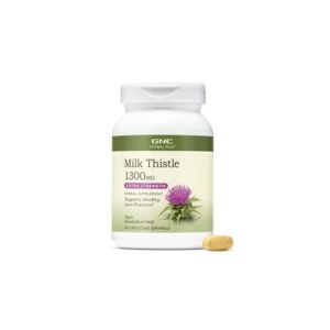 Silimarina 1300mg Herbal Plus® Milk Thistle, 60 Tablete, GNC