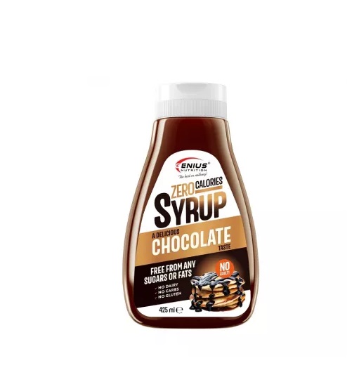 Sirop cu Aroma de Ciocolata Zero Calories, 425 ml, Genius Nutrition