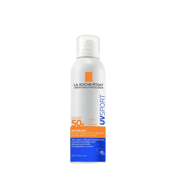 Spray Invizibil de Corp cu Protectie Solara SPF 50+ Anthelios UVSport, 200 ml, La Roche-Posay