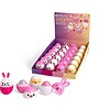 Balsam de buze Bunny și Pui, set cu 12 bucăți, pentru hidratare și îngrijire delicată.