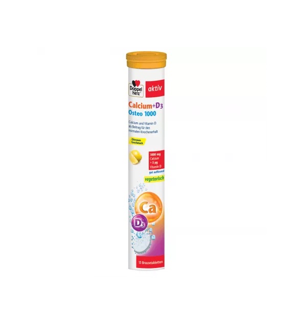 Calciu + D3 Osteo 1000 Aktiv, 15 Comprimate, Doppelherz