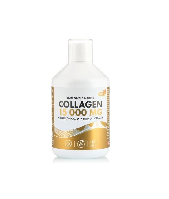 Colagen Hidrolizat Lichid Tip 1 si 3 15 000 Mg + Acid Hialuronic 50 mg + Retinol 800 mcg, 500 ml, Swedish Nutra