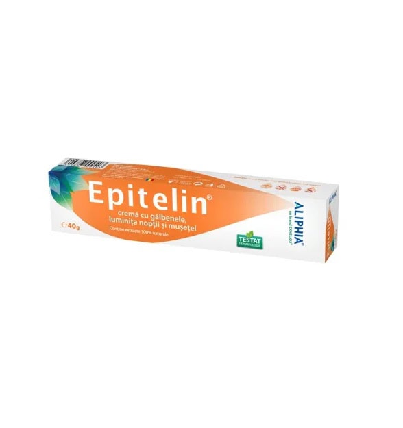 Epitelin, cremă pentru ochi și gât, 40g, pentru luminozitate și hidratare a pielii.