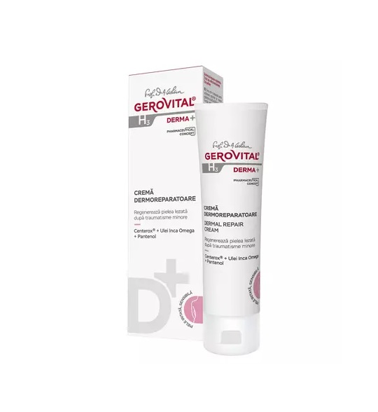 Crema Dermoreparatoare H3 Derma+, 50 ml, Gerovital